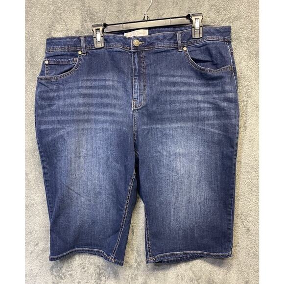 C Established 1946 Womens Hi-rise Jean Shorts Size 22W - Picture 1 of 10